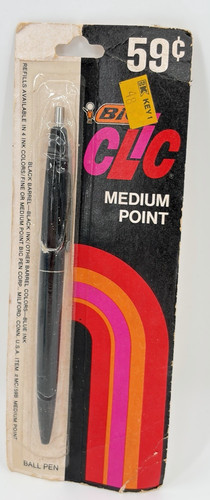 Bic clic black medium point - clic,