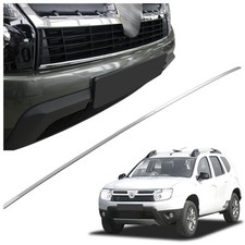 pour Dacia Duster I (HS) PRE-FL 2010-2013 Baguette de calandre avant Chrome Poli
