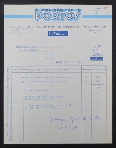 Invoice 1951 hem - invoice,