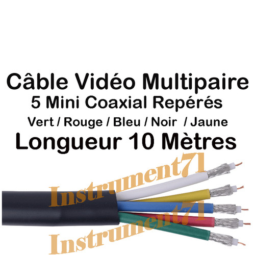 Metres cable rvb 5 mini - 10,