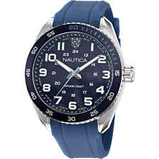 Montre Homme NAUTICA KEY BISCANE NAPKBS222 Chrono Silicone Bleu Sub 100mt