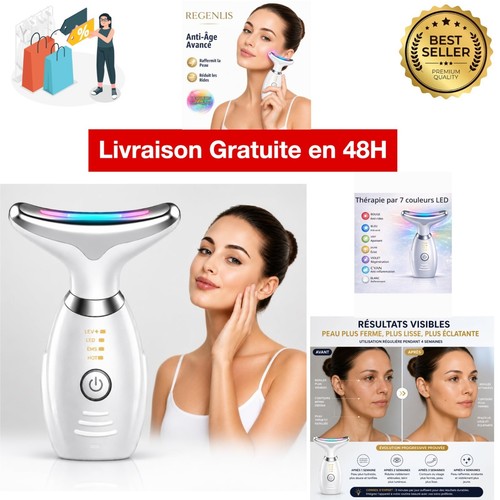 Appareil massage facial led - appareil, de