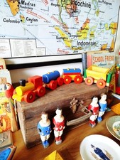 Train en bois vintage –