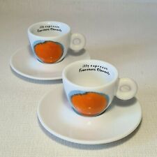 🔅 2 tasses collection ILLY à café expresso EN PORCELAINE FRANCESCO CLEMENTE