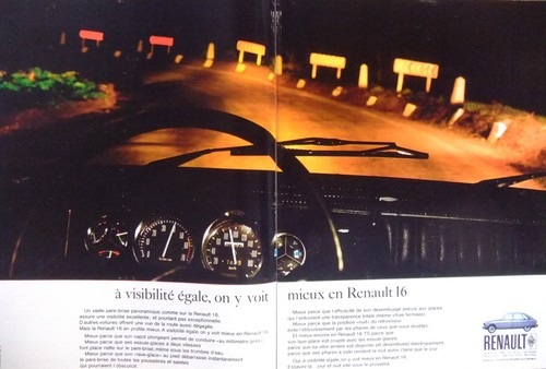 Publicité renault tableau - renault, 16