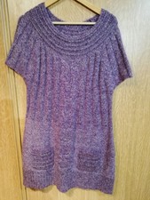Robe pull Violet chiné