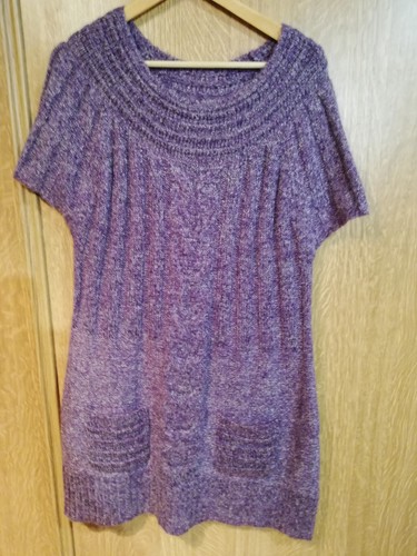 Robe pull violet - pull,