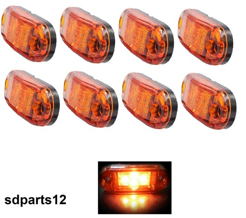 Orange led feux gabarit - 8x,
