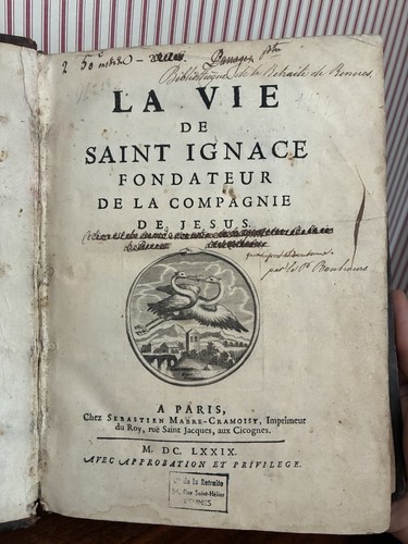 Livre ancien saint ignace - saint,