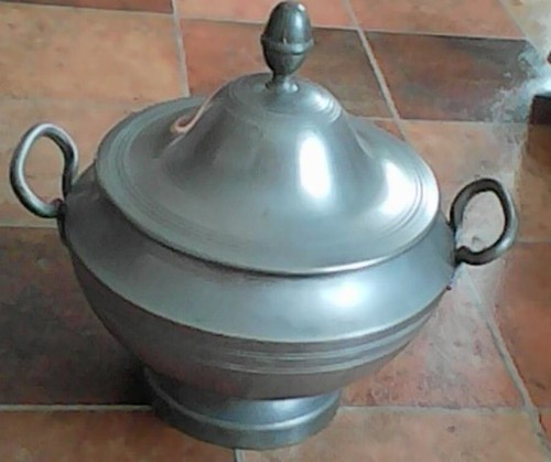 Soupière étain louis - soupière,