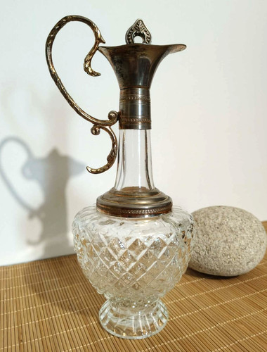 Aiguière cristal taillé - aiguière,
