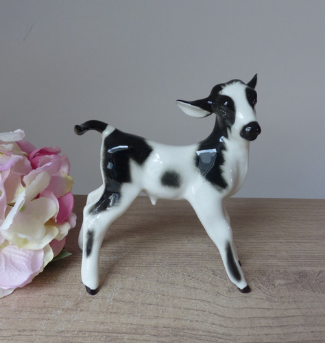 Figurine veau porcelaine - figurine,
