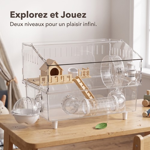 Cage rongeur transparente - cage,
