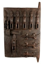 Porte Dogon Art Africain en Bois 63 cm - Artisanat Ethnique 2KG100 #17522