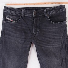 Hommes Diesel SAFADO-X Ajusté Straight Élasthanne Gris Jeans W33 L32