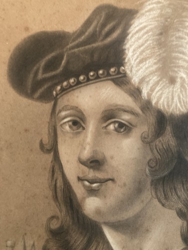 Dessin crayon ancien old - ancien, 1880