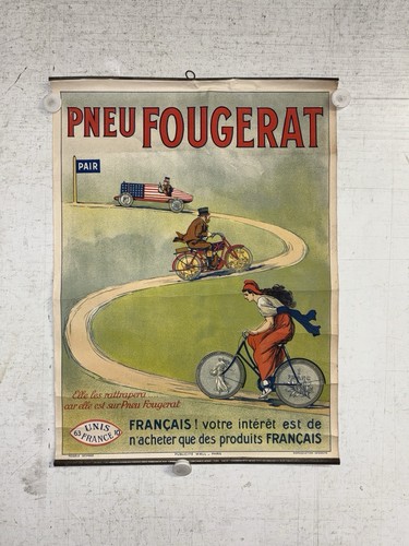 Rare affiche ancienne - rare, pneu