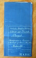 OLD PLAN DES DUNES FACTORY DES FIRMINY 1925 ROLLING MILL