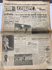 L'Equipe Journal 3/12/1951; Wouters-Dautheuille/ Harris et Lesueur au Vel d'Hiv