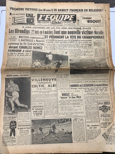 Equipe journal 12 1951 - l'equipe, 3/12/1951