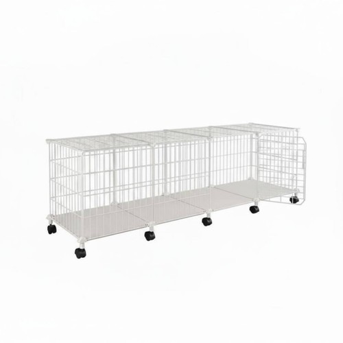 Enclos pour chat - pour, roulettes