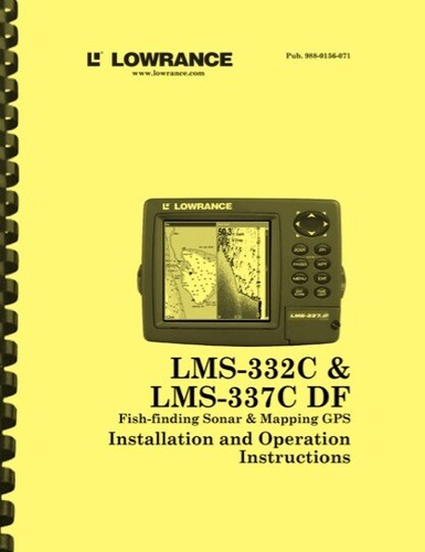 Lowrance lms 332c 337c - lowrance, df