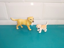 Figurine animaux PVC schleich lot chiens chiot labrador