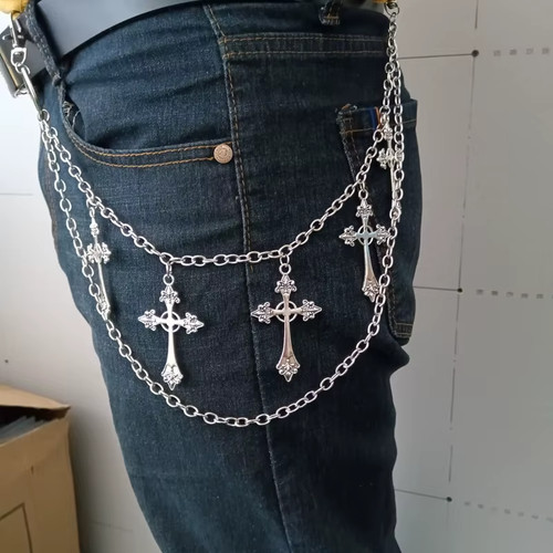 Collier pantalon croix - collier,