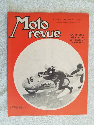 Moto revue 1657 9 1963 - moto, n°1657
