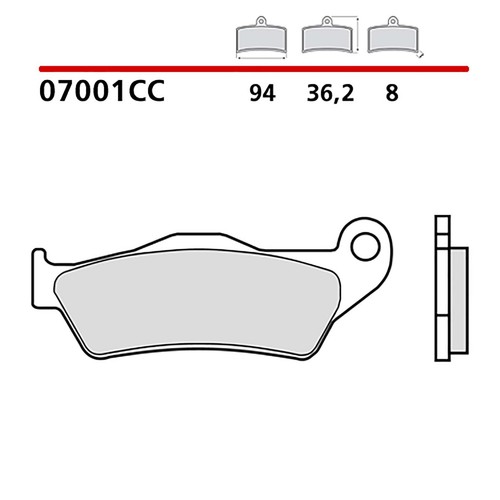 Brembo kit pastiglie freno - brembo,