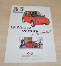 Auverland A5 Microcar Dealer Italia Brochure Prospekt Prospectus