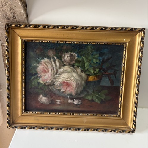 Ancien tableau huile panneau - ancien,