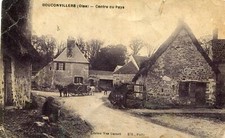 Map BOUCONVILLERS Centre du Pays Agricultural Tombreau et cows