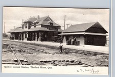 Post Card - Quebec Central Station Thetford Mines, Que.