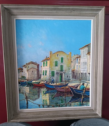 Tableau huile bois - huile, /