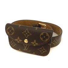 Louis Vuitton Monogram Ceinture Pochette Solo 95cm Pouch Belt Brown/2BH2358