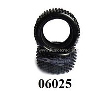 06025 Paire Pneus Arrière + Utilisez Éponge X Buggy Rear Tyre 1:10 HIMOTO