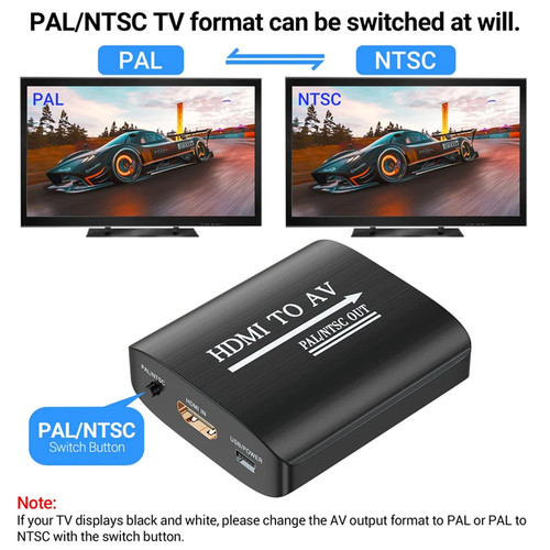 Adaptateur hdmi rca 1080p - hdmi, av