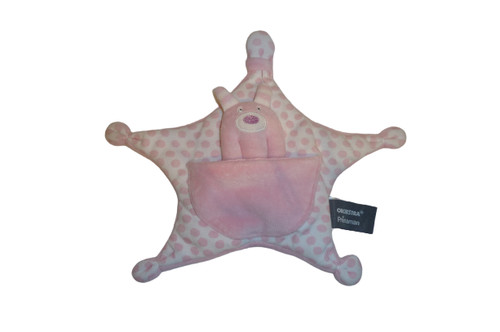 Doudou lapin étoile - , plat