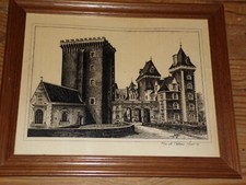 SERIGRAPHIE PAU LE CHATEAU HENRY IV SIGNE JAMY  ET AUTHENTIFIE
