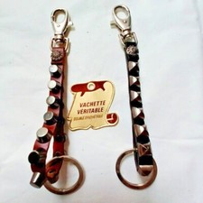 PORTE CLES CUIR MOTARD COULEUR AU CHOIX