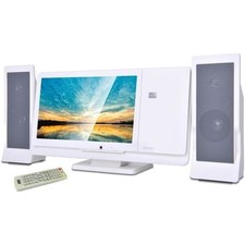 INOVALLEY CH43-DVD Blanc Chaine HiFi Lecteur DVD/CD - 60W - Ecran 12'' - FM, USB