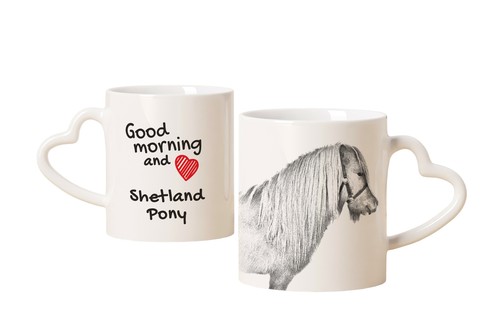 Poney shetland tasse avec - tasse,