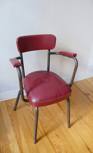 Fauteuil acier tubulaire - fauteuil,