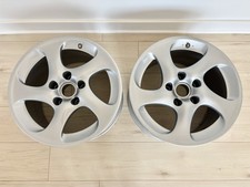 Porsche Carrera 911 996 Turbo Twist OEM BBS Hollow Spoke Aluminum Wheels (x2)