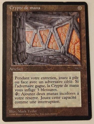 Mtg crypte mana - –crypte, mana–