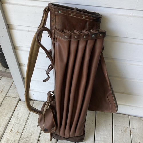 Sac golf ancien cuir - sac, en