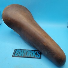 Vintage Selle Royal Prestige Italy Cycle Pro Bicycle Brown Saddle Seat 70's  a15