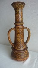 Ancienne poterie berbère Kabyle terre cuite désert Algérie H 34 cm très bon état