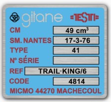 Autocollant Gitane Testi